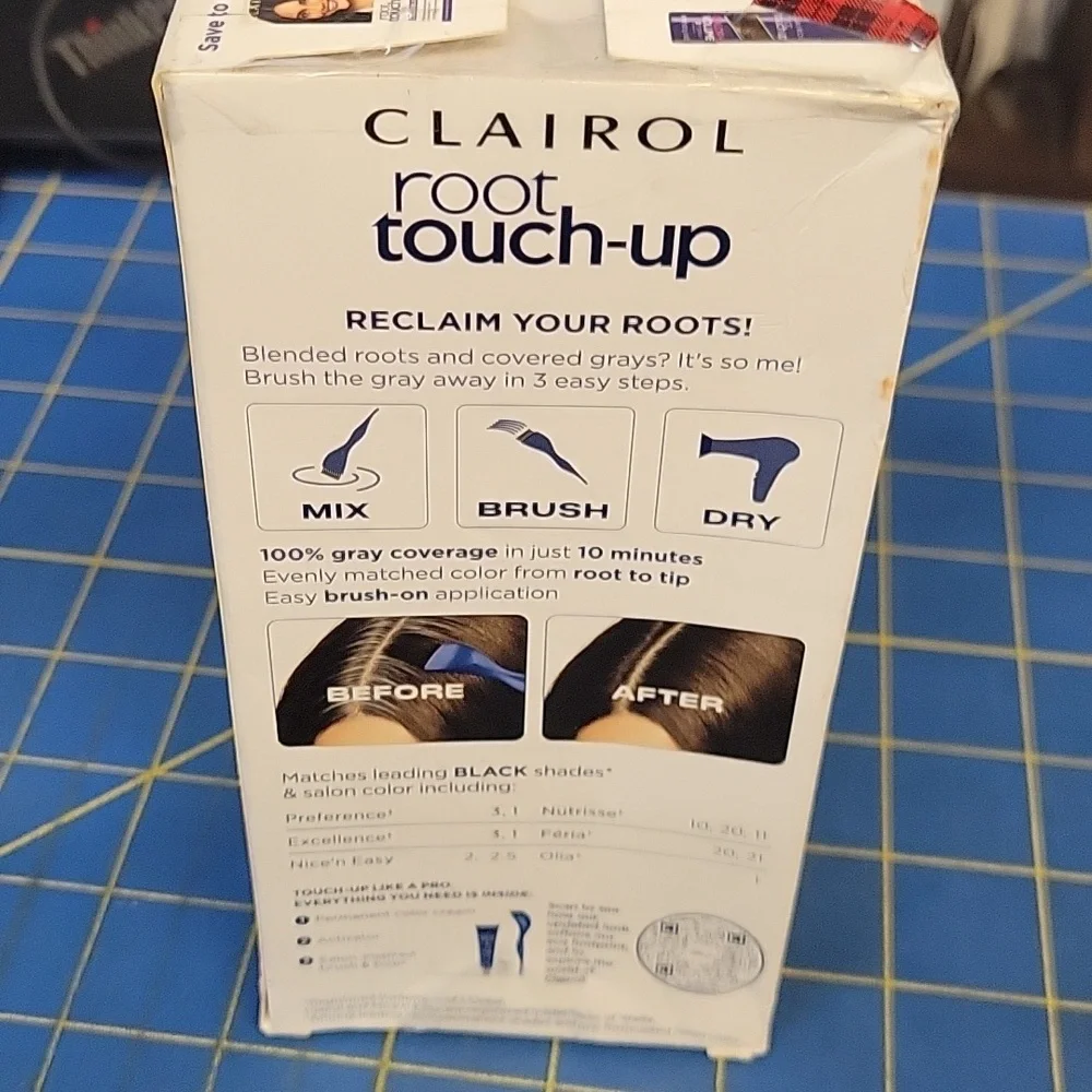Clairol Root Touch-Up Colorblend 2 Matches Black New